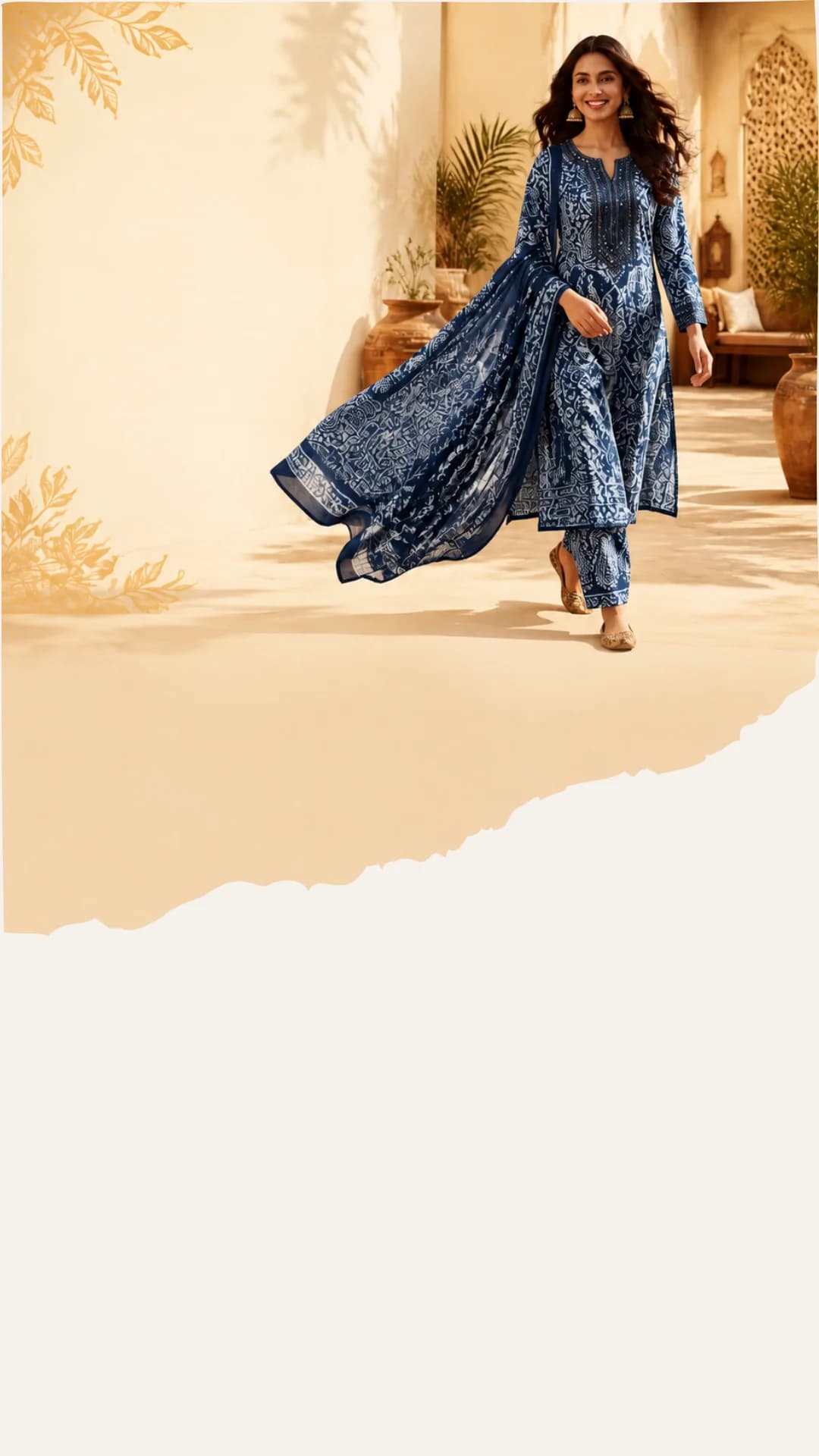 Handprinted Batik Women's Clothing