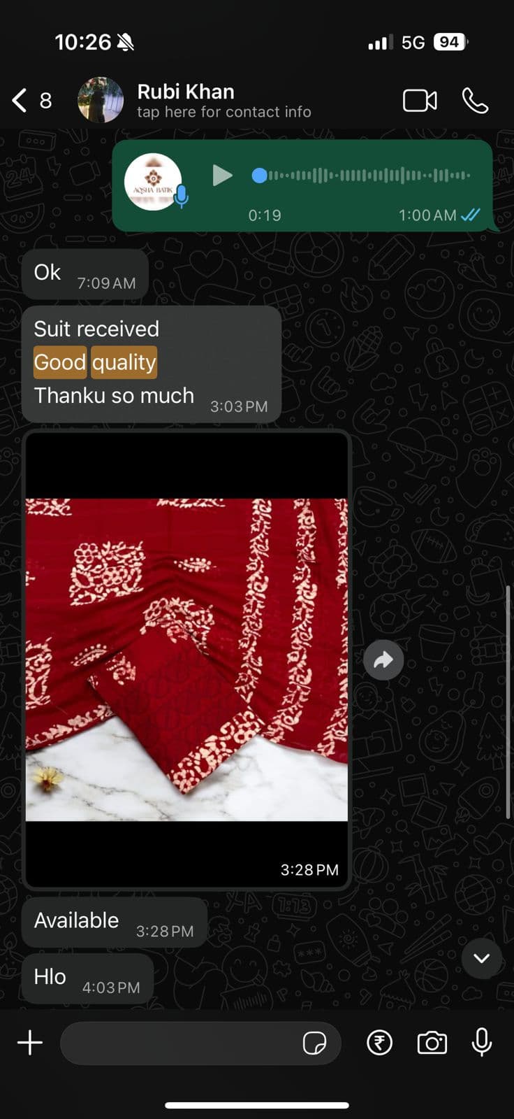 WhatsApp Testimonial 3