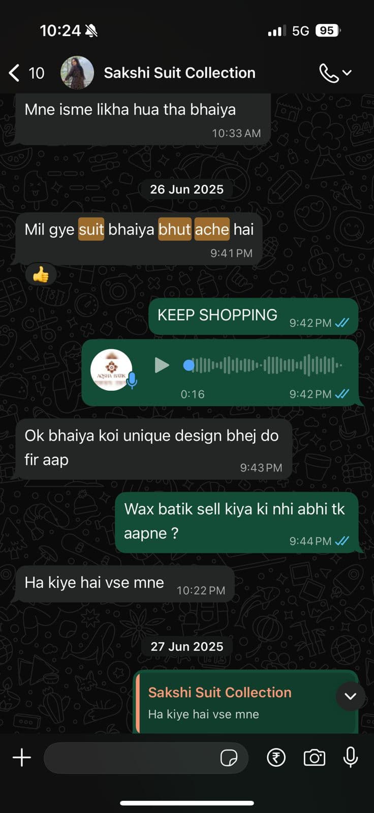 WhatsApp Testimonial 6