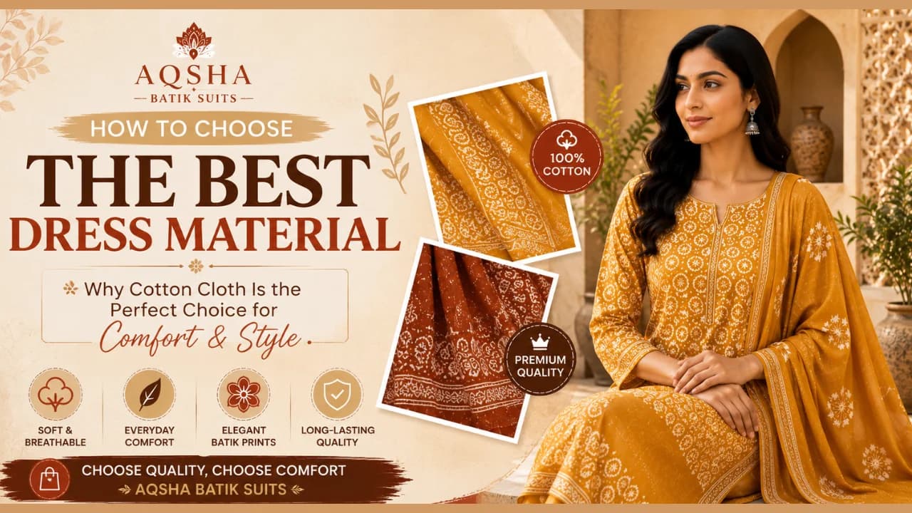 How to Choose the Best Dress Material: A Complete Guide to Cotton Cloth for Comfort and Style